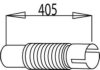 DINEX 28267 Corrugated Pipe, exhaust system